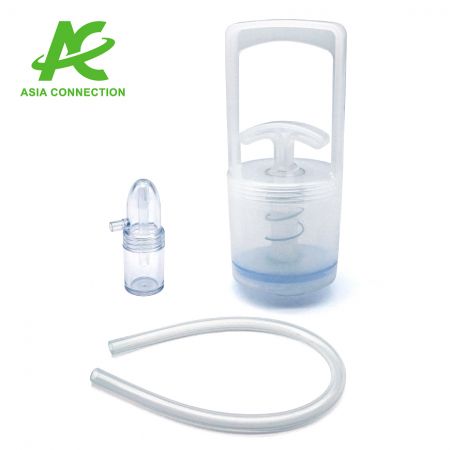 Aspiratore nasale a pompa manuale con varie parti